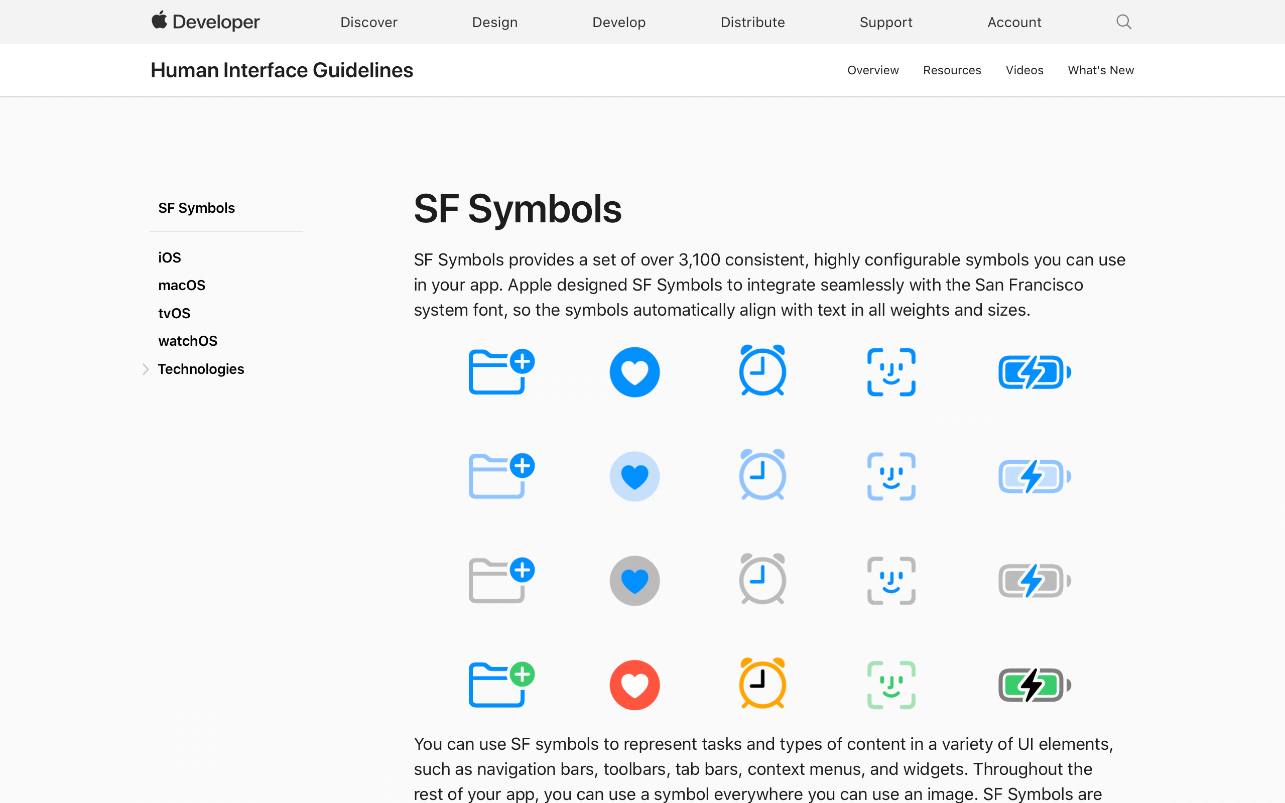 The Wikipedia iOS app uses SF Symbols