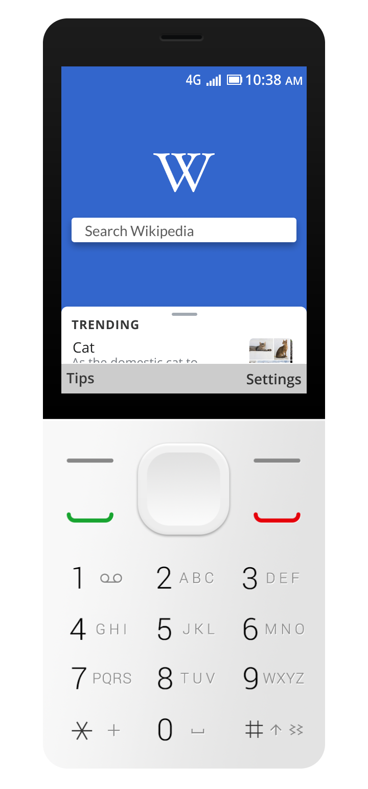 Wikipedia for kaiOS app: Trending article list