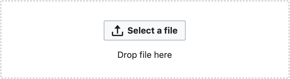 file input field with drop area